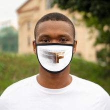 Load image into Gallery viewer, Mixed-Fabric Face Mask - Orange Logo
