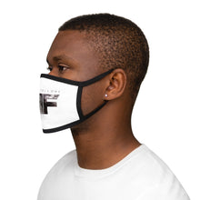 Load image into Gallery viewer, Mixed-Fabric Face Mask - Black Logo
