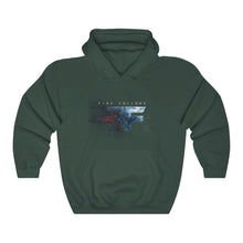 Load image into Gallery viewer, Unisex Fire Follows Hooded Sweatshirt - Blue Logo
